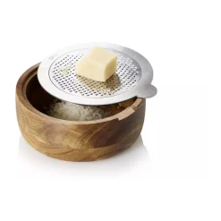 Pilzküche|Weihnachten<Adhoc Feinreibe 13 cm CutnServe Akazie