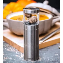 Adhoc Muskatmühle Muskatino 13 cm edelstahl