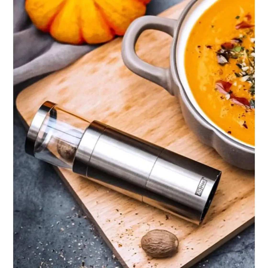 Weihnachten|Messer & Co. Entdecken<Adhoc Muskatmühle Muskatino 13 cm edelstahl