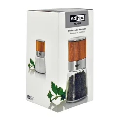 Adhoc Pfeffer- oder Salzmühle 13,5 cm Akasia