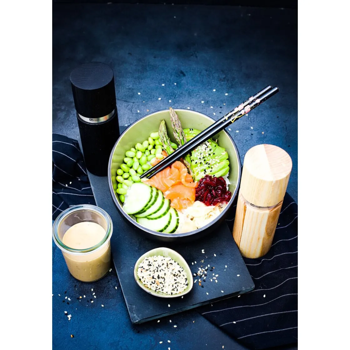 Adhoc Pfeffer- und Salzmühle-Set 2-tlg. Textura Esche