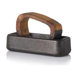 Messer & Co. Entdecken|Kräuter & Gewürze<Adhoc Wiegemörser Rocca Gusseisen/Akazie 17x10,7x7,2cm