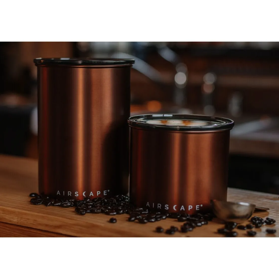 Airscape Kaffeedose 500 g 18 cm kupfer