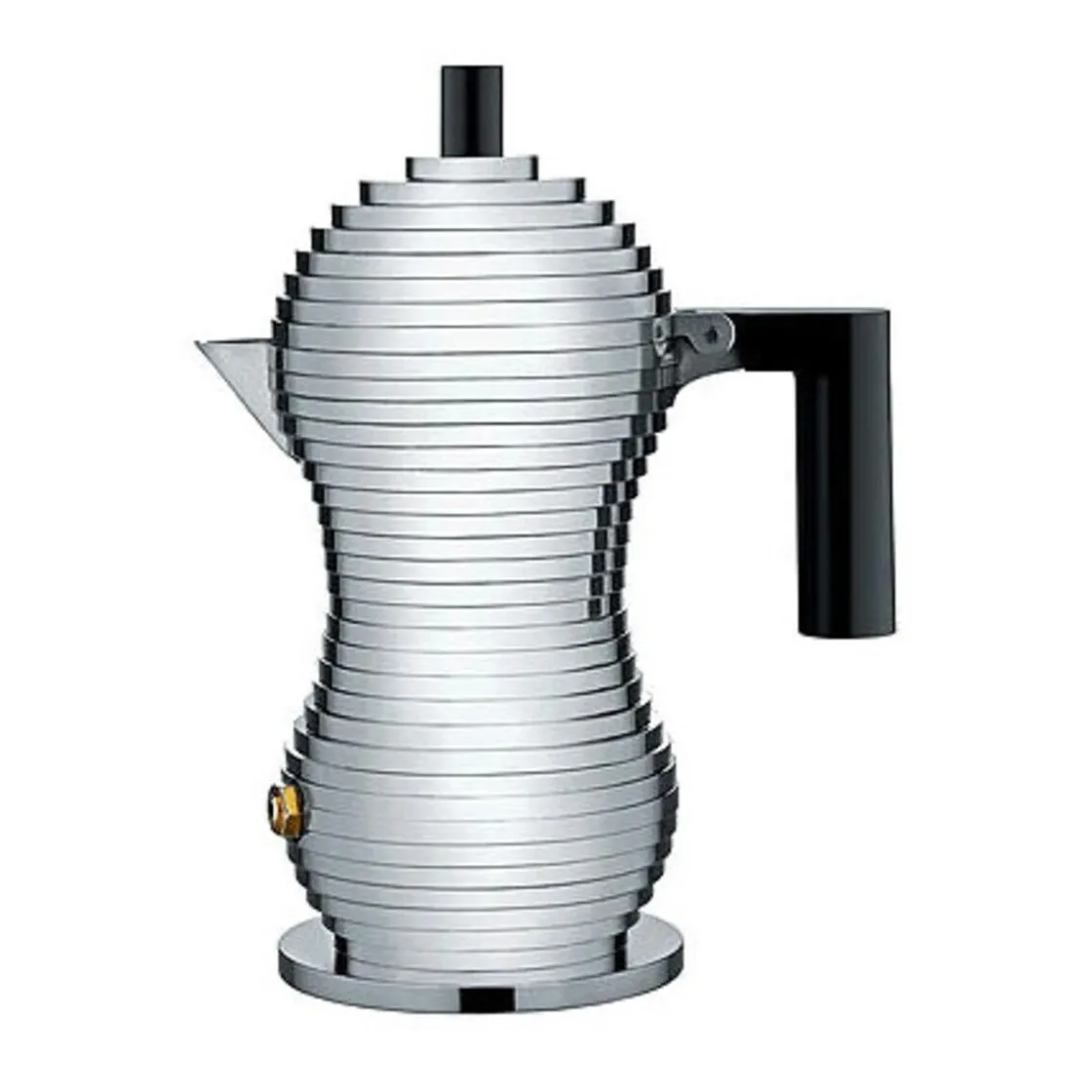 Alessi Espressokanne 1 Tasse Griff schwarz Pulcina