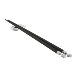 Alessi Essstäbchen Alessandro Stick 3-tlg. Ebenholz