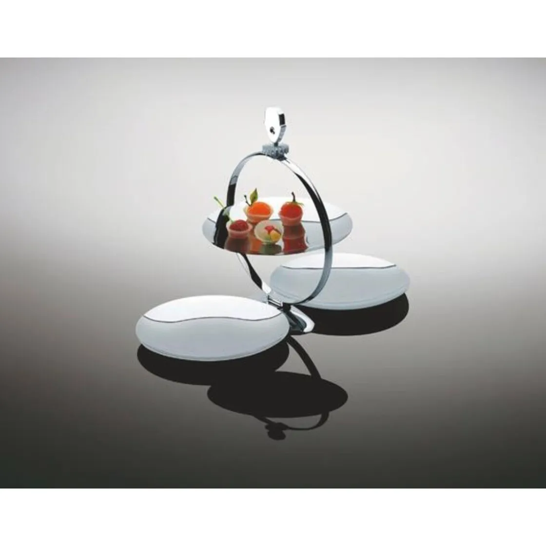 20 Jahre Tischwelt<Alessi Etagere faltbar 33 cm Fatman mehrfarbig