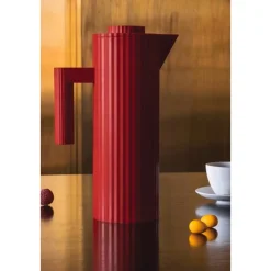Thermoskannen<Alessi Isolierkanne 1,0l rot Plisse