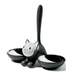 Halloween<Alessi Katzennapf schwarz Tigrito