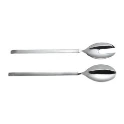 Alessi Salatbesteck 14 Edelstahl Dry mattierter Griff