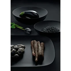 Alessi Schale 32cm schwarz m. Relief Double
