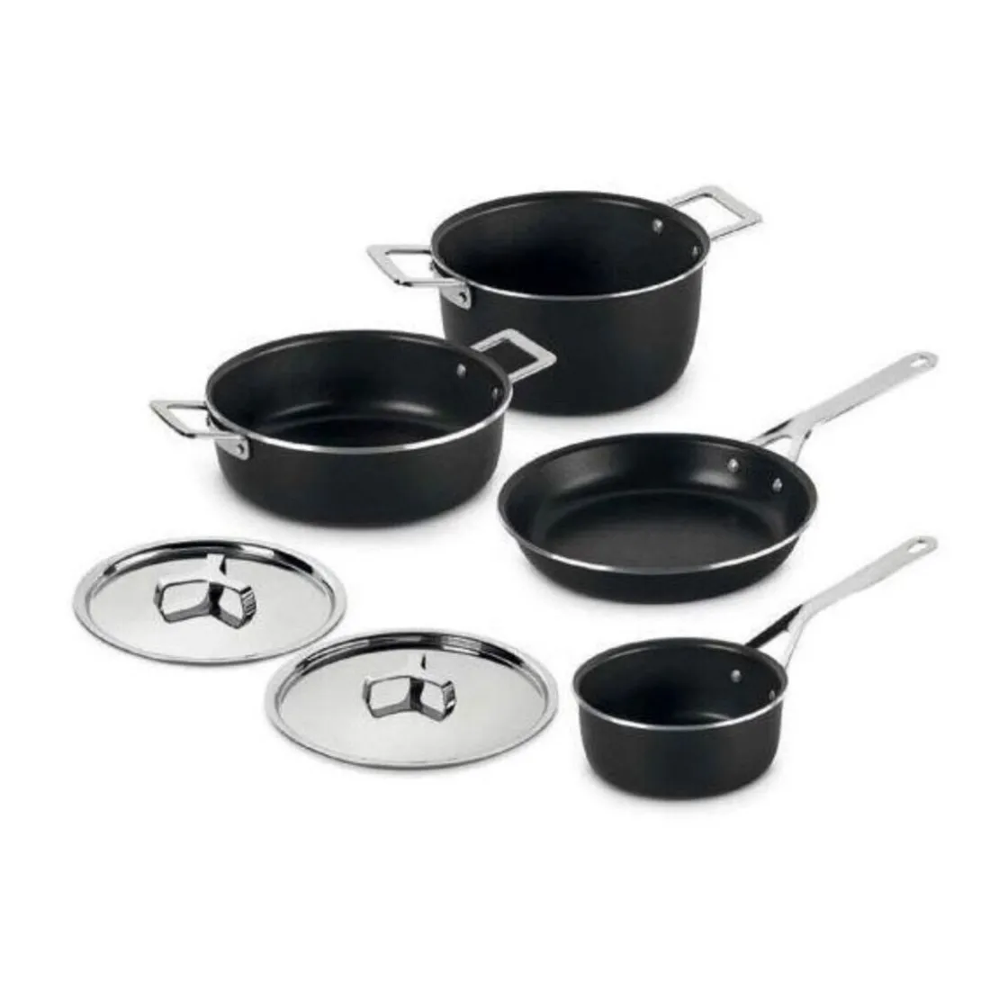 Alessi Topf-Set 6-tlg. Pots & Pans schwarz
