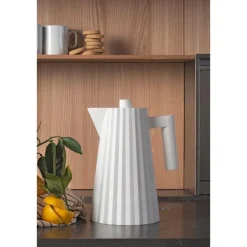 Alessi Wasserkocher 1,7 l 2400 W Plissé weiss