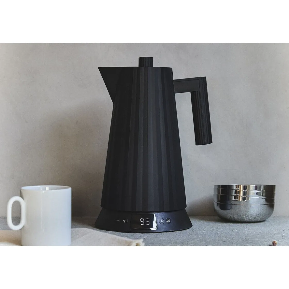 Kochwelt Entdecken|Wasserkocher<Alessi Wasserkocher 1,7 l 2200 W Plissé schwarz