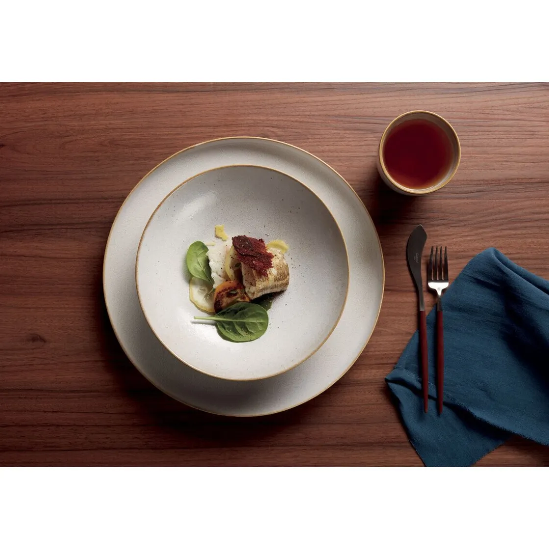 Sommertafel<ASA Pastateller 21 cm Saisons Sand