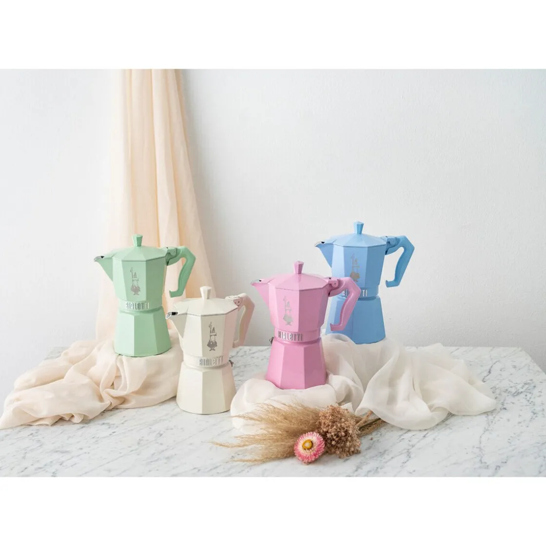 Bialetti Espressokocher 3 Tassen Moka Exclusive Cream