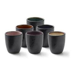 Espressotassen|Weihnachten<Bitz Espressobecher 6er-Set schwarz