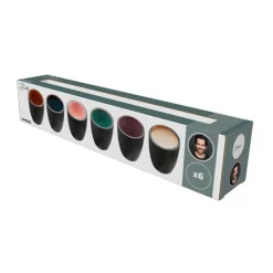 Espressotassen|Weihnachten<Bitz Espressobecher 6er-Set schwarz