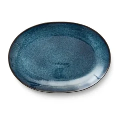 Bitz Platte oval 36x25cm dunkelblau