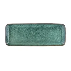 Servierplatten<Bitz Platte 38x14cm black/green
