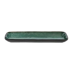 Servierplatten<Bitz Platte 38x14cm black/green