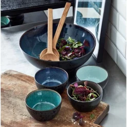 Schüsseln<Bitz Salat bowl 30cm black/darkblue