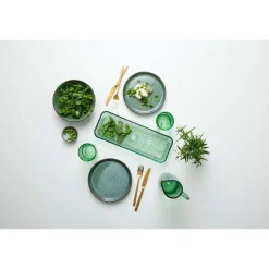 Servierplatten<Bitz Servierplatte 38x14 cm Kusintha grün