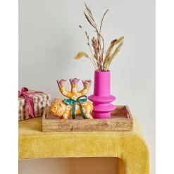 Weihnachtskerzen<Bloomingville Kerzenhalter 20 cm Lazar orange