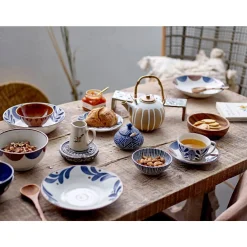 Bloomingville Schale Camellia 17 cm Creative Collection blau