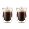 Cappuccinotassen<Bodum Cappuccinoglas 0,35 l 2 Stück Pavina