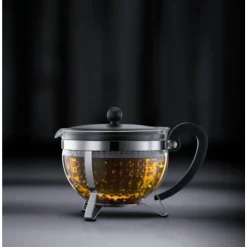 Teekannen|Teekannen<Bodum Teekanne 1,3 l Chambord schwarz