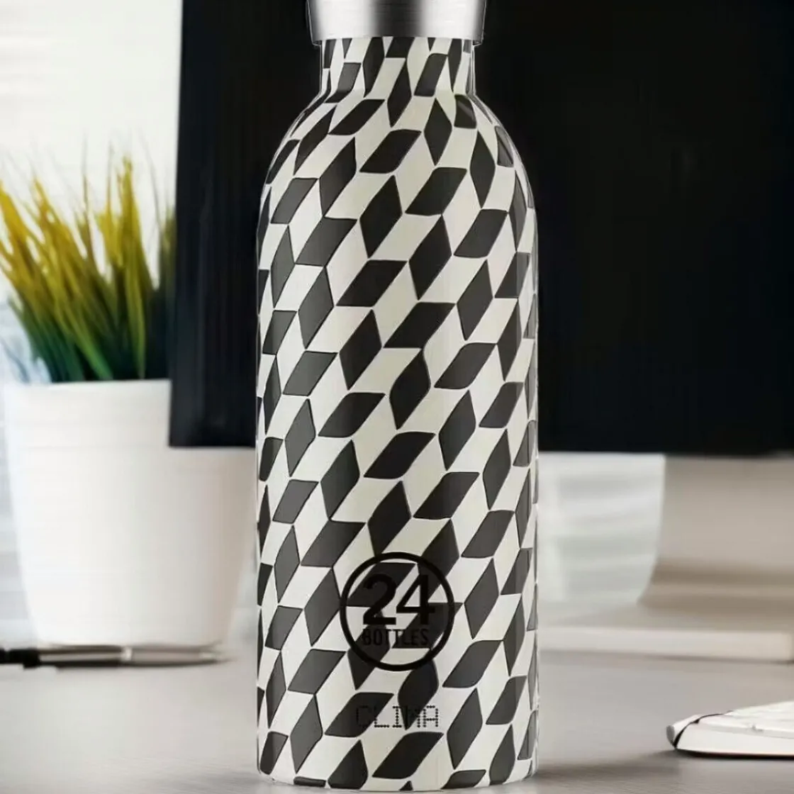 24bottles Thermo-Trinkflasche 0,5 l Clima Bottle Groovy White