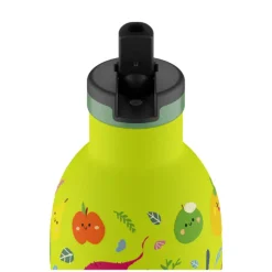 Neuheiten<24bottles Thermo-Trinkflasche 0,33 l Kids Insulated Bottle Veggie Friends