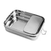 Brotzeit Lunchbox 2in1 17x13x6 cm edelstahl