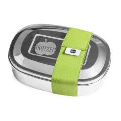 Brotdosen<Brotzeit Lunchbox Magic grün Edelstahl 16,5x12,5x4,5cm