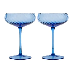 Byon Champagner-Schale 2er-Set Opacity blau
