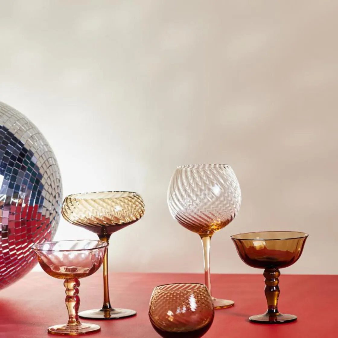 Byon Champagner-Schale 2er-Set Opacity braun