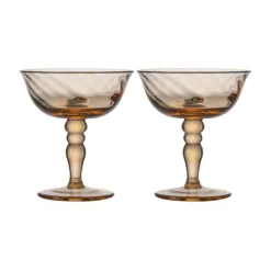 Byon Coupe-Glas 2er-Set Opacity pfirsich