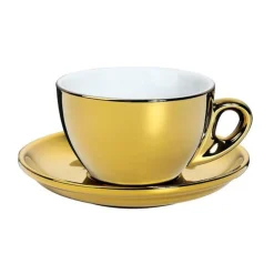 Kaffeetassen|Cappuccinotassen<Cilio Cappuccinotasse Roma gold m. Untere