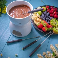 Cilio Schokoladenfondue-Set 6-tlg. Classic weiß