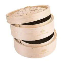 Contacto Dampfgarkorb doppelt 20 cm Bambus