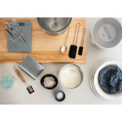 Weihnachtsbäckerei|Weihnachtsbäckerei<Continenta Back-/Arbeitsbrett 62x47x5 cm Gummibaum