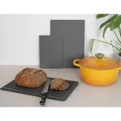 Brotschneidebretter|Messer & Co. Entdecken<Continenta Brotschneidebrett 39x24x1 cm Duracore grau