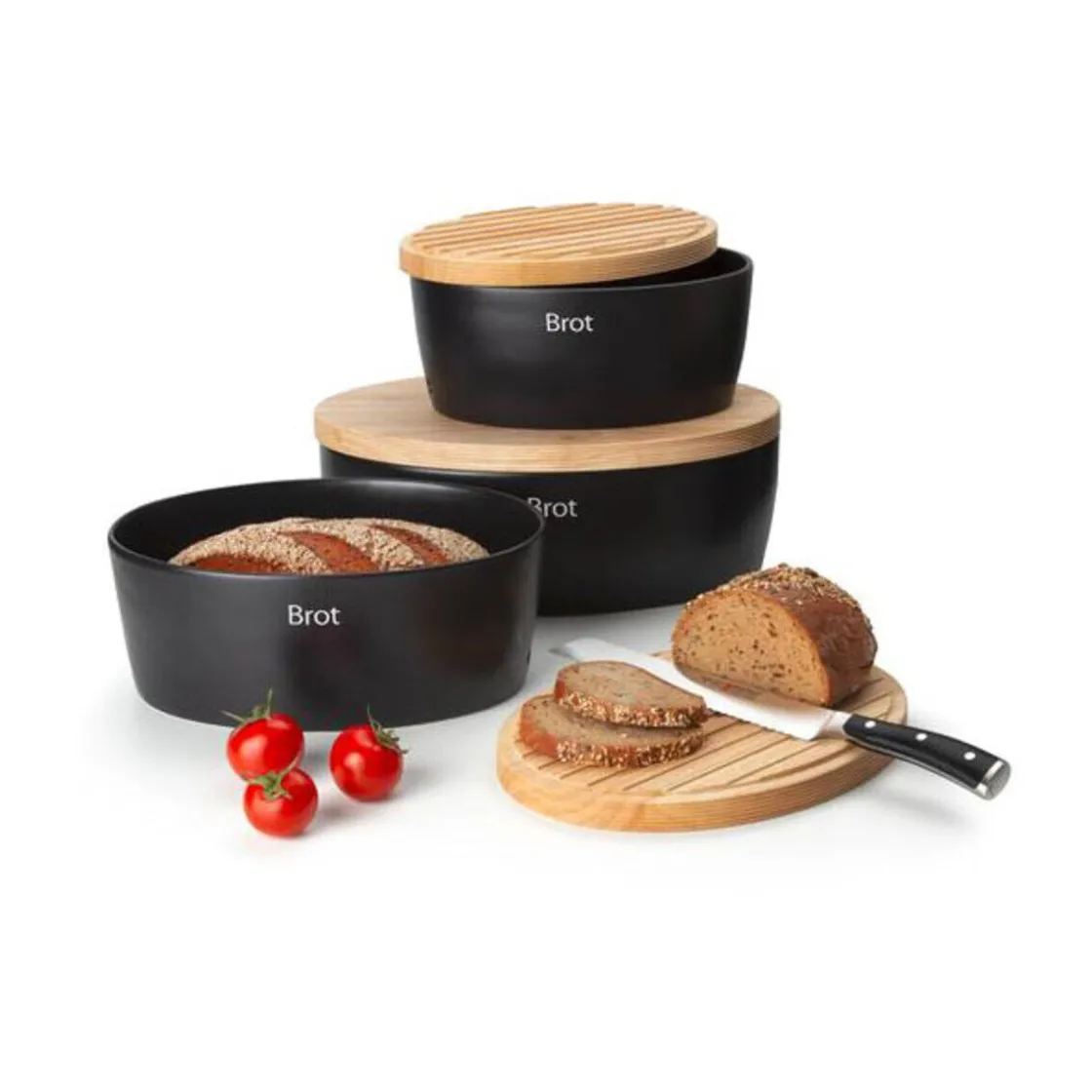 Continenta Brottopf 36x23x13,5 cm schwarz