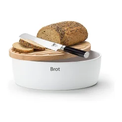 Brottöpfe|20 Jahre Tischwelt<Continenta Brottopf 36x23x16 cm weiß