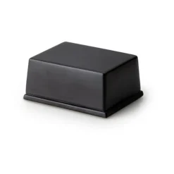 Butterdosen<Continenta Butterdose 250 gr Keramik schwarz 12 x 10 x 6
