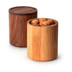 Continenta Dose 13x13cm H.16cm Eiche