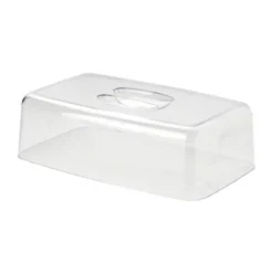 Continenta Käseglocke 2 tlg. eckig Holz/Acryl 38,5x25,5x11,5cm