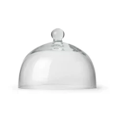 Servierplatten<Continenta Käseglocke 2 tlg. Holz / Glas 26cm