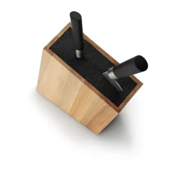 Messerblöcke<Continenta Messerblock m. flex. Einsatz Eiche 28,5x8x19cm