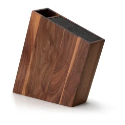 Messerblöcke|Messer & Co. Entdecken<Continenta Messerblock m. flex. Einsatz/Behälter Walnuss 31x8x24,5cm